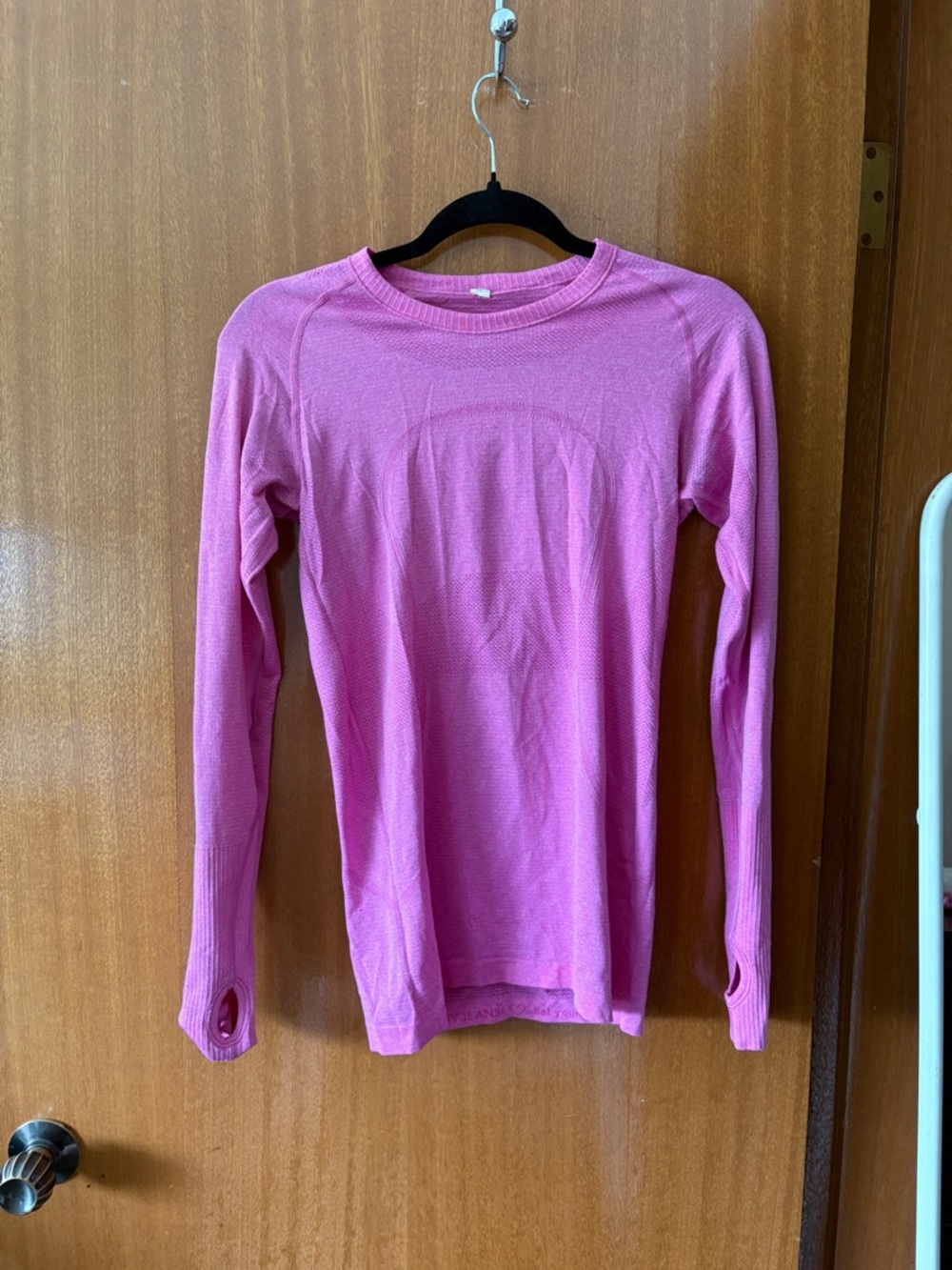lululemon athletica Long Sleeve Crew Top in Pink